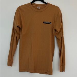 Numbers Brown Long Sleeve Shirt